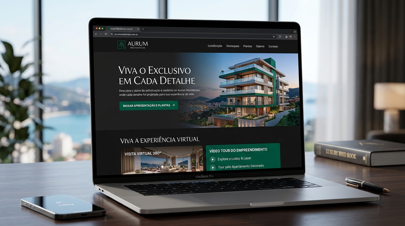 Mockup Landing Page Imobiliária